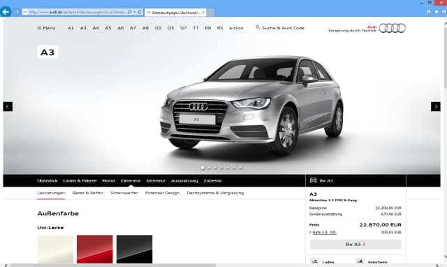 Konfigurator Audi: Jak skonfigurować swój wymarzony samochód online? Konfigurator Audi: Jak skonfigurować swój wymarzony samochód online?