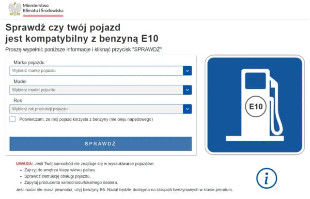 Sprawdź kompatybilność z E10: Czy Twój pojazd może używać paliwa E10? Sprawdź kompatybilność z E10: Czy Twój pojazd może używać paliwa E10?